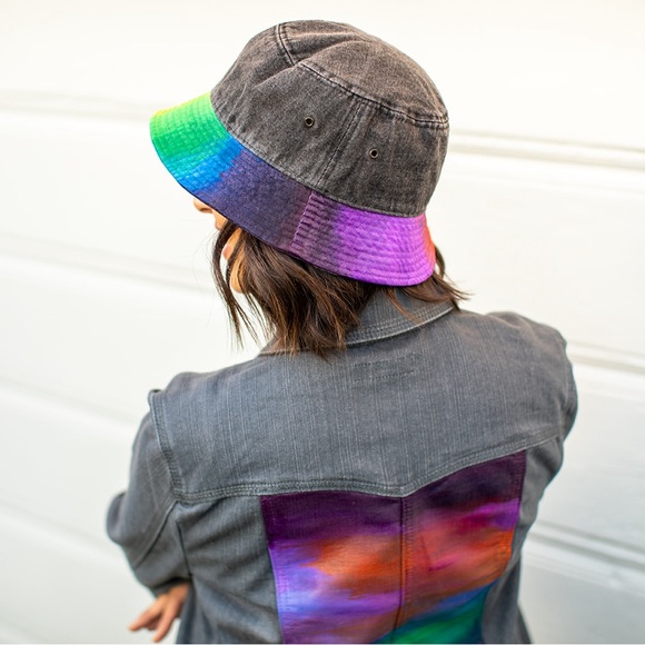 Hand Painted Denim Jacket - Picture 5 of 9